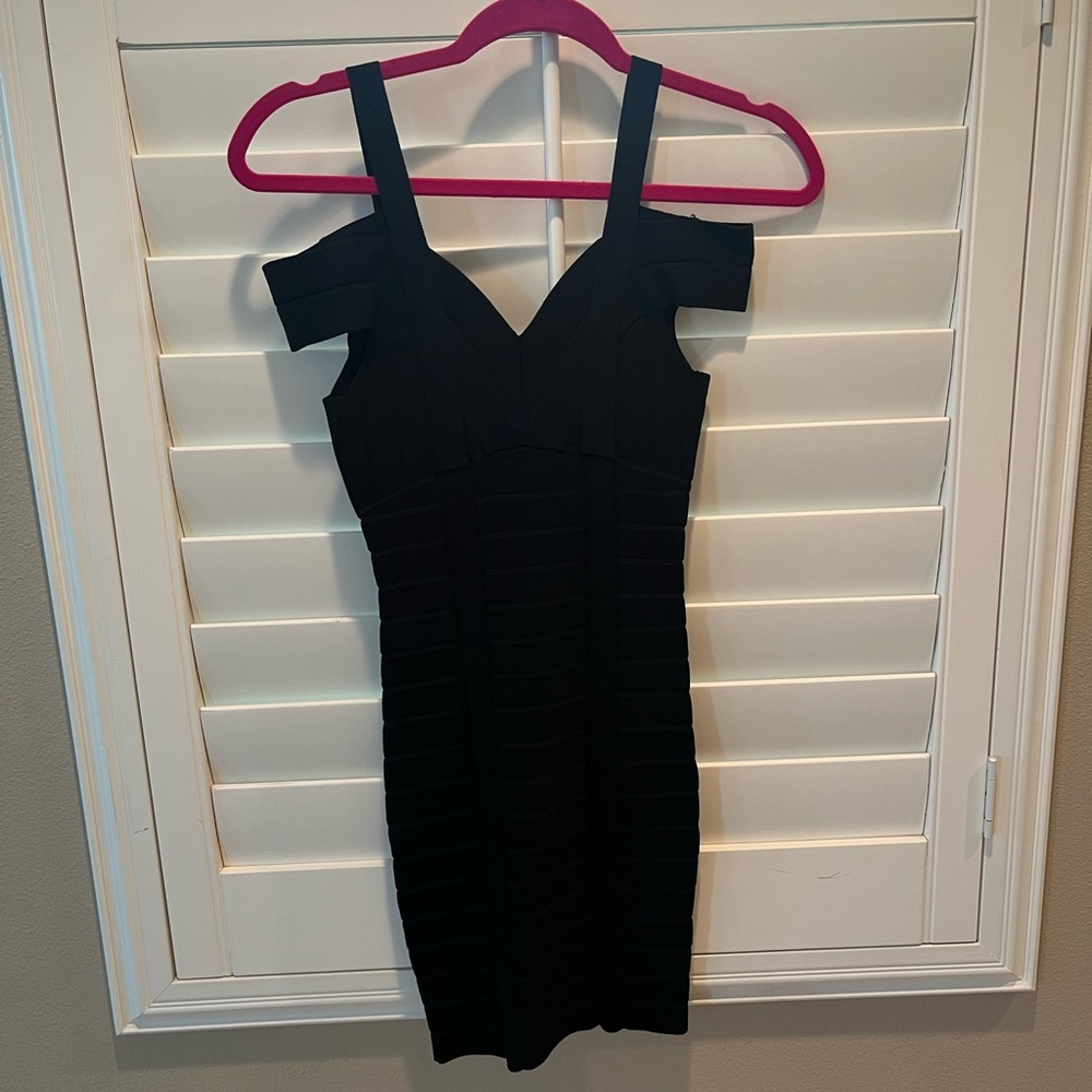 Guess, bandage body con mini dress